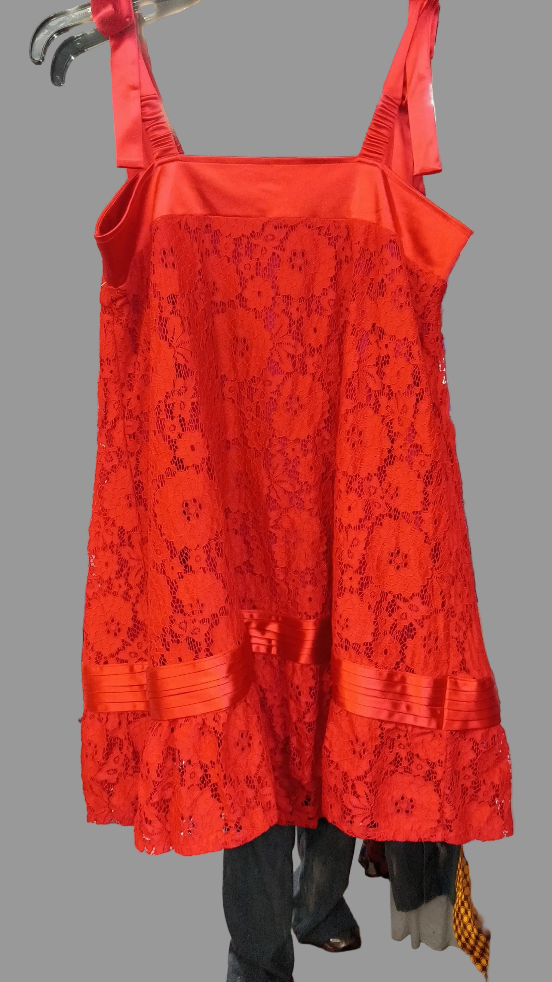 Summer red dress