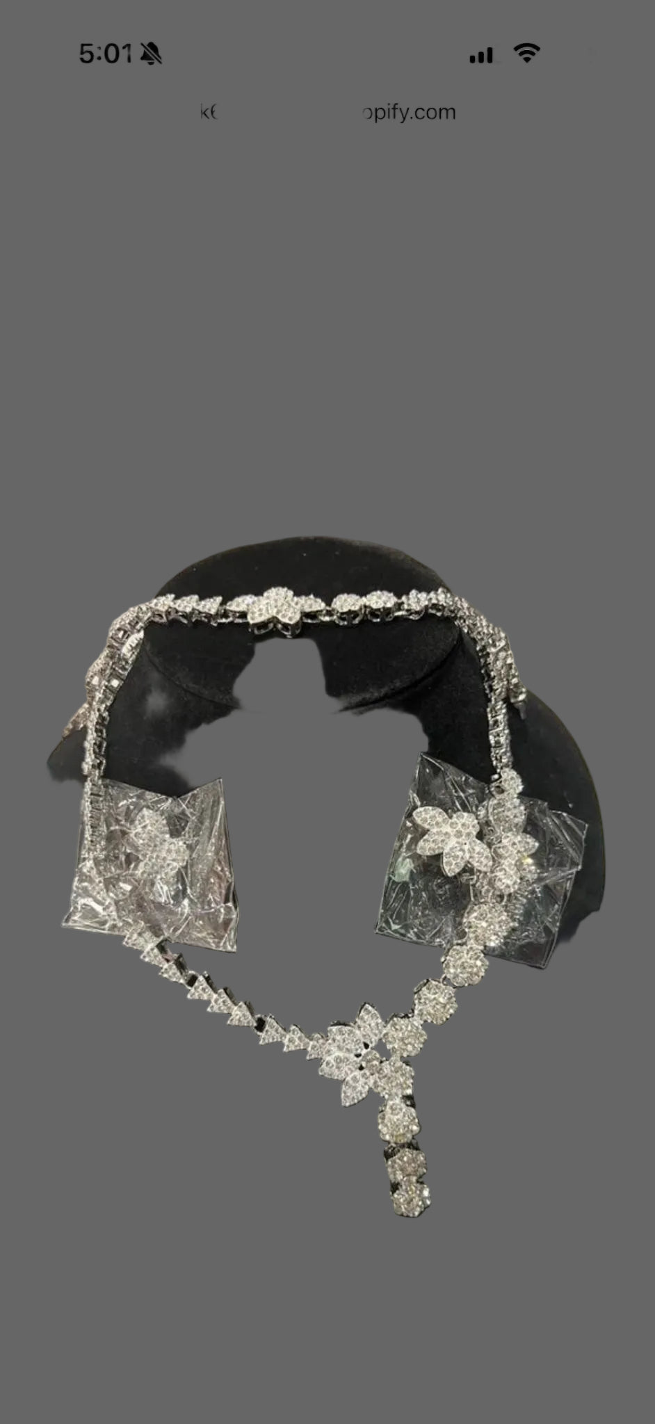 Diamond necklace set
