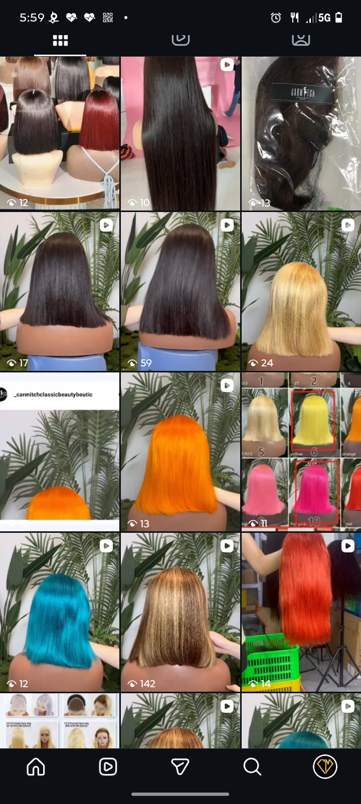 Real Human hair wigs