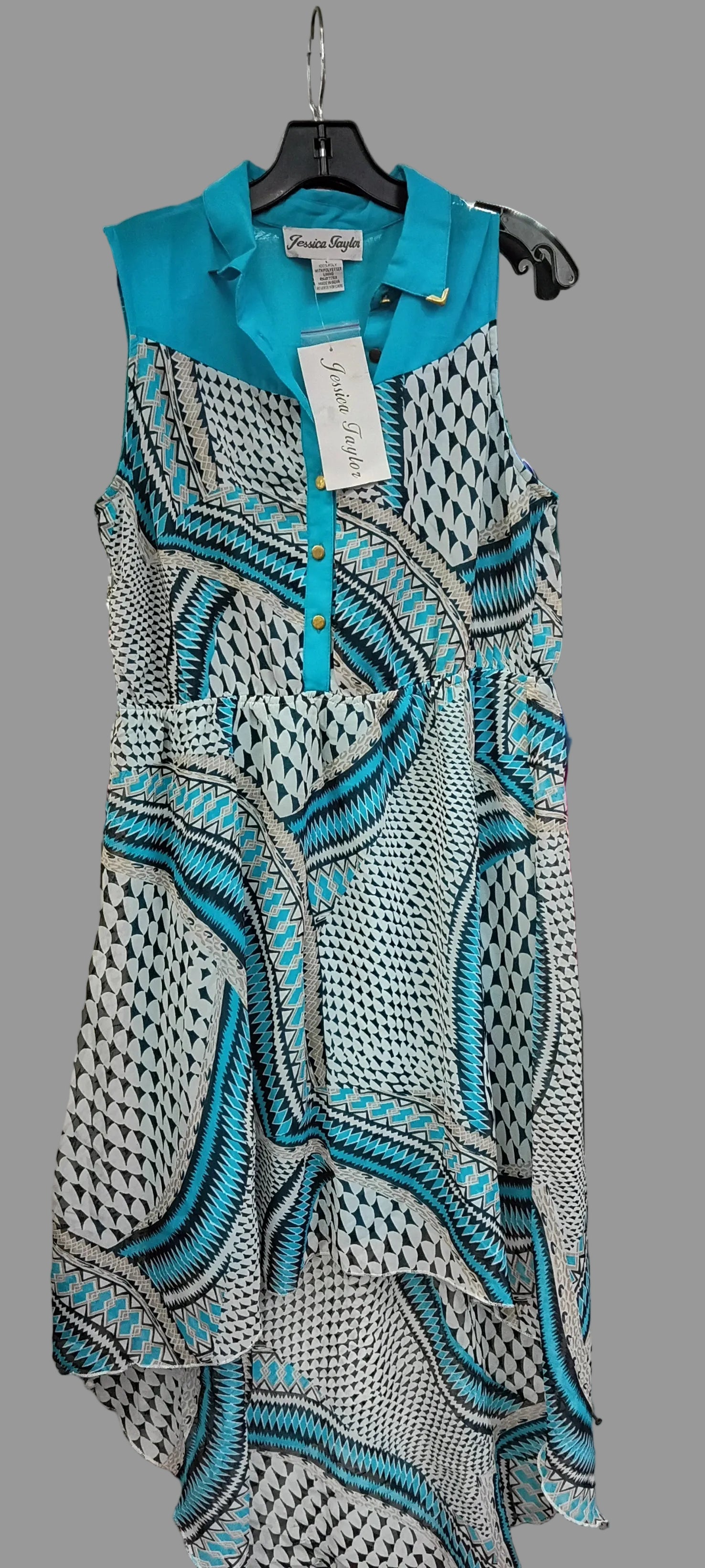 size L no sleeve summer dress